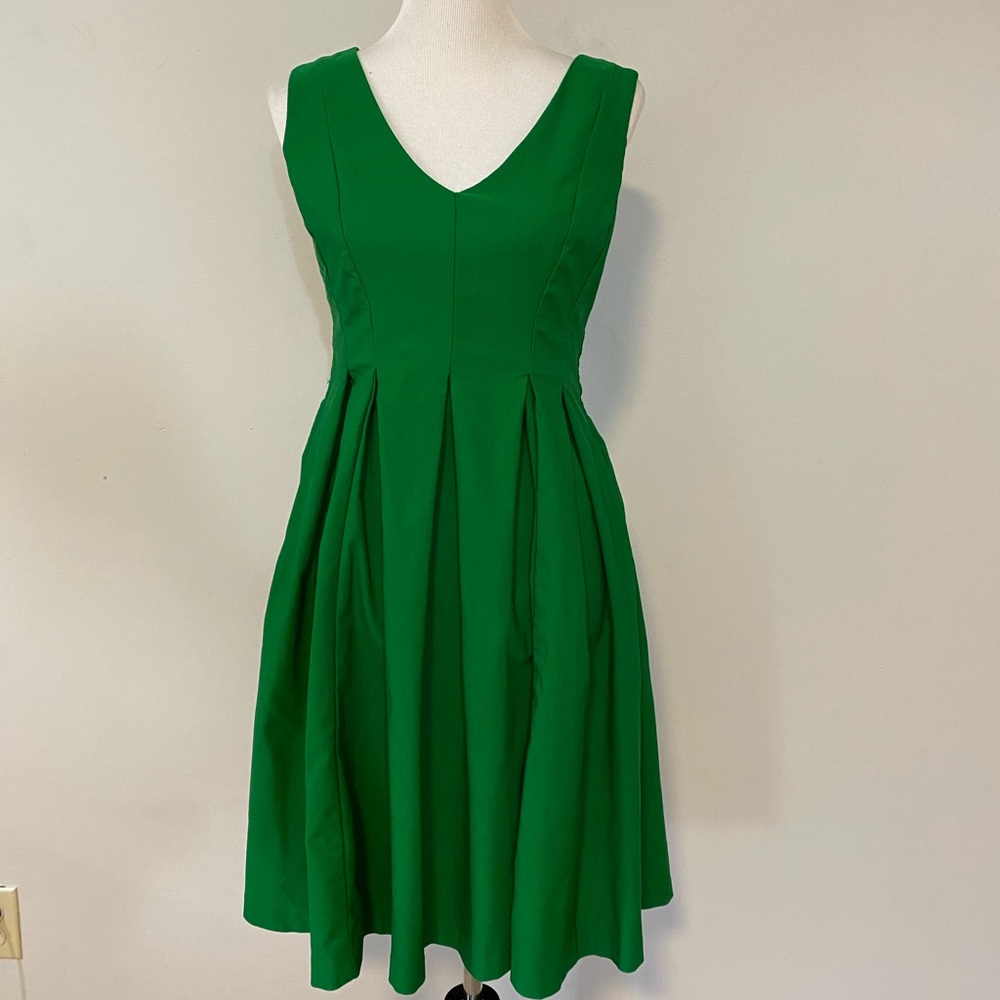 ModCloth Green Fit and Flare Dress